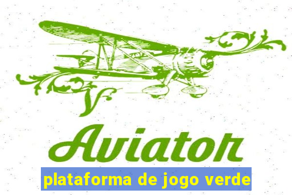 plataforma de jogo verde